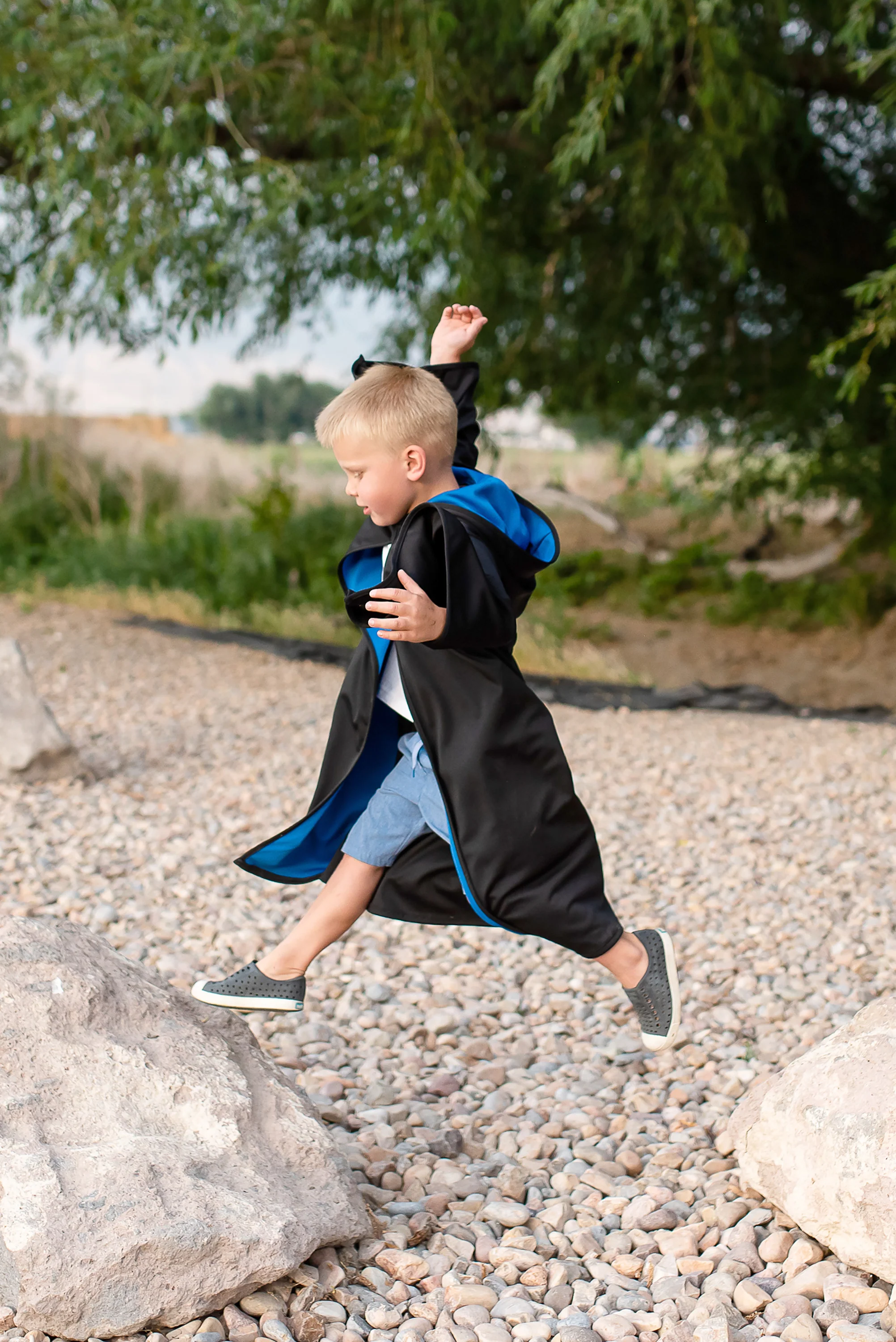 Blue Hooded Wizard Robe - Image 5