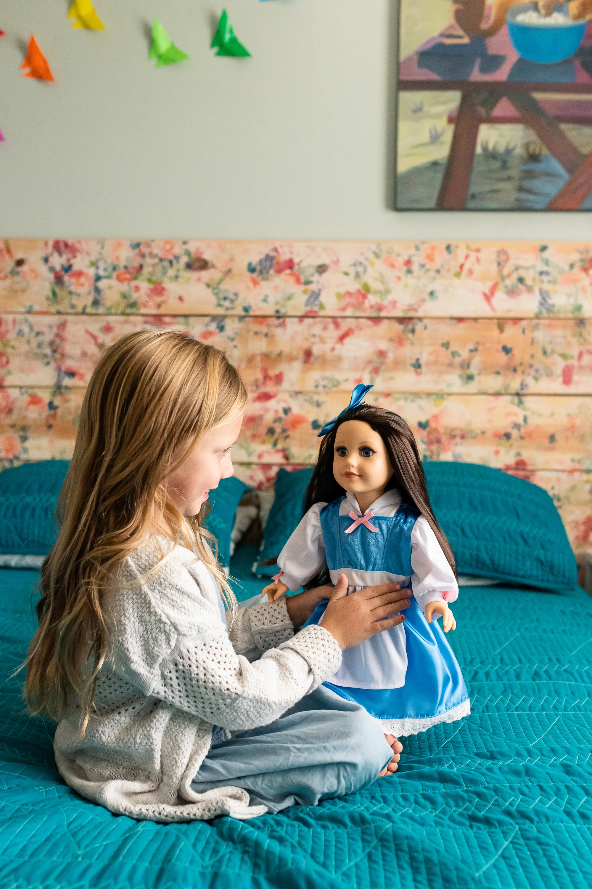 Doll Dress Beauty Day Dress with Hair Bow - Image 6