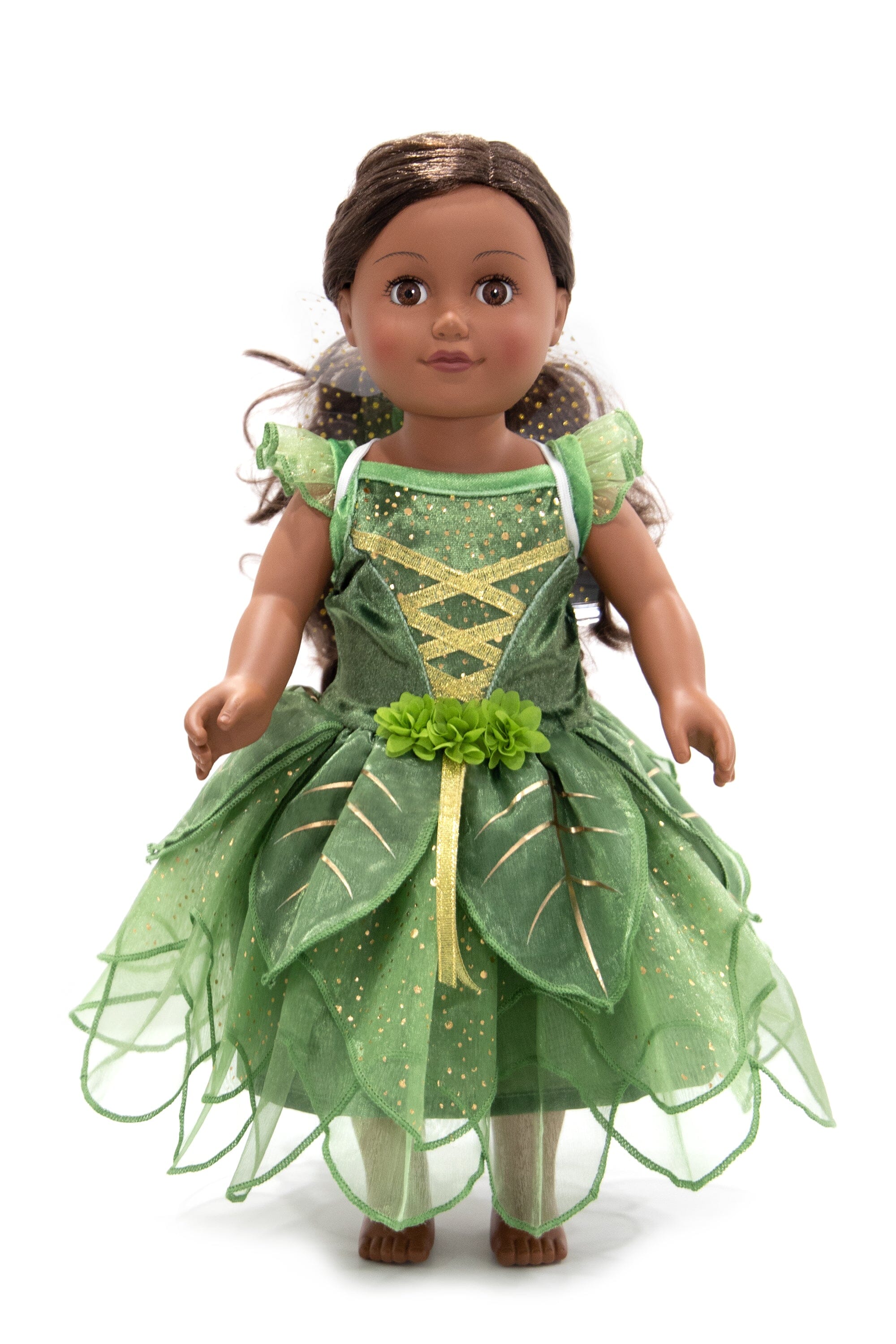 Doll Dress Pixie Tinkerbell Fairy with Wings