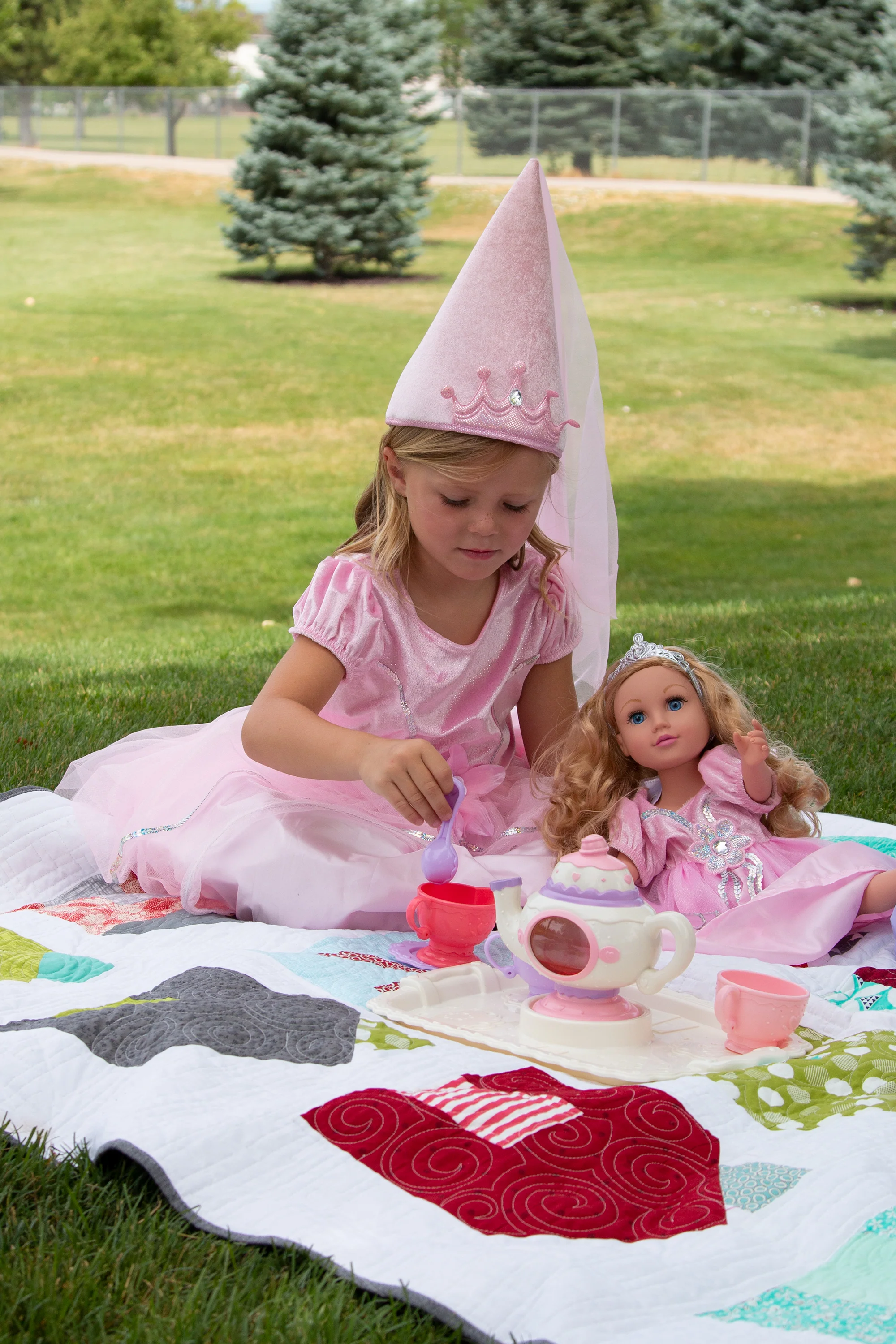 Doll Dress Royal Pink Princess - Image 10