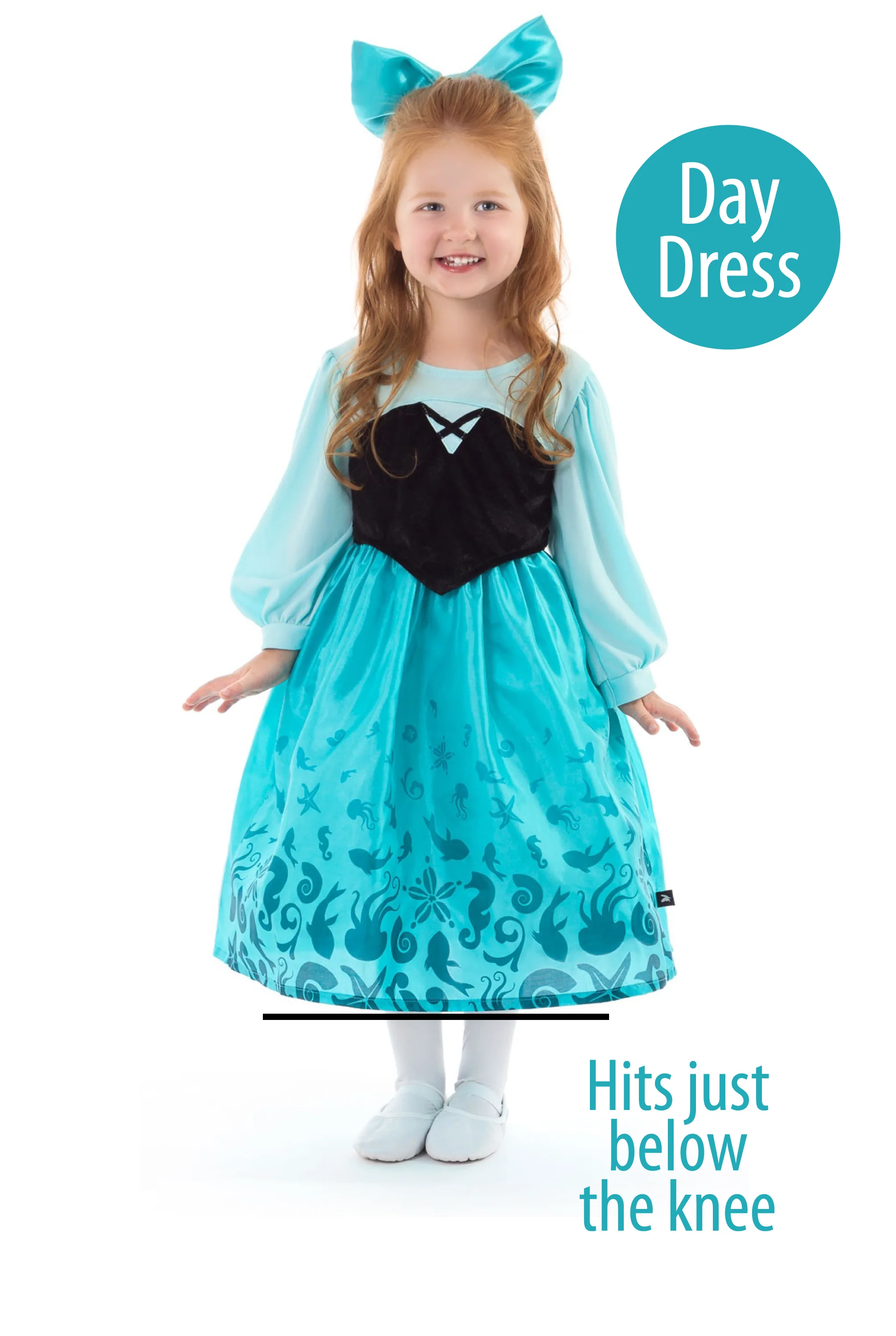 Mermaid Day Dress with Bow - Image 5