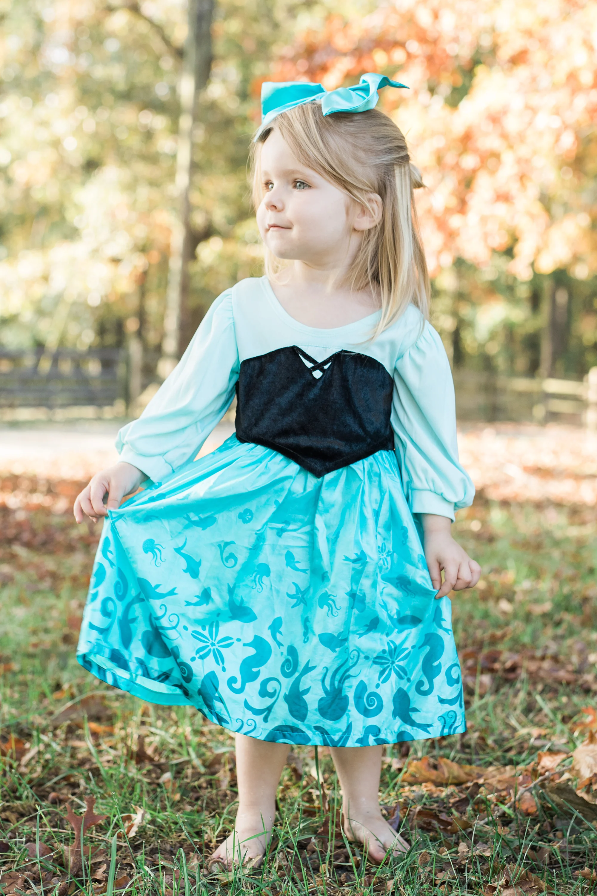 Mermaid Day Dress with Bow - Image 6