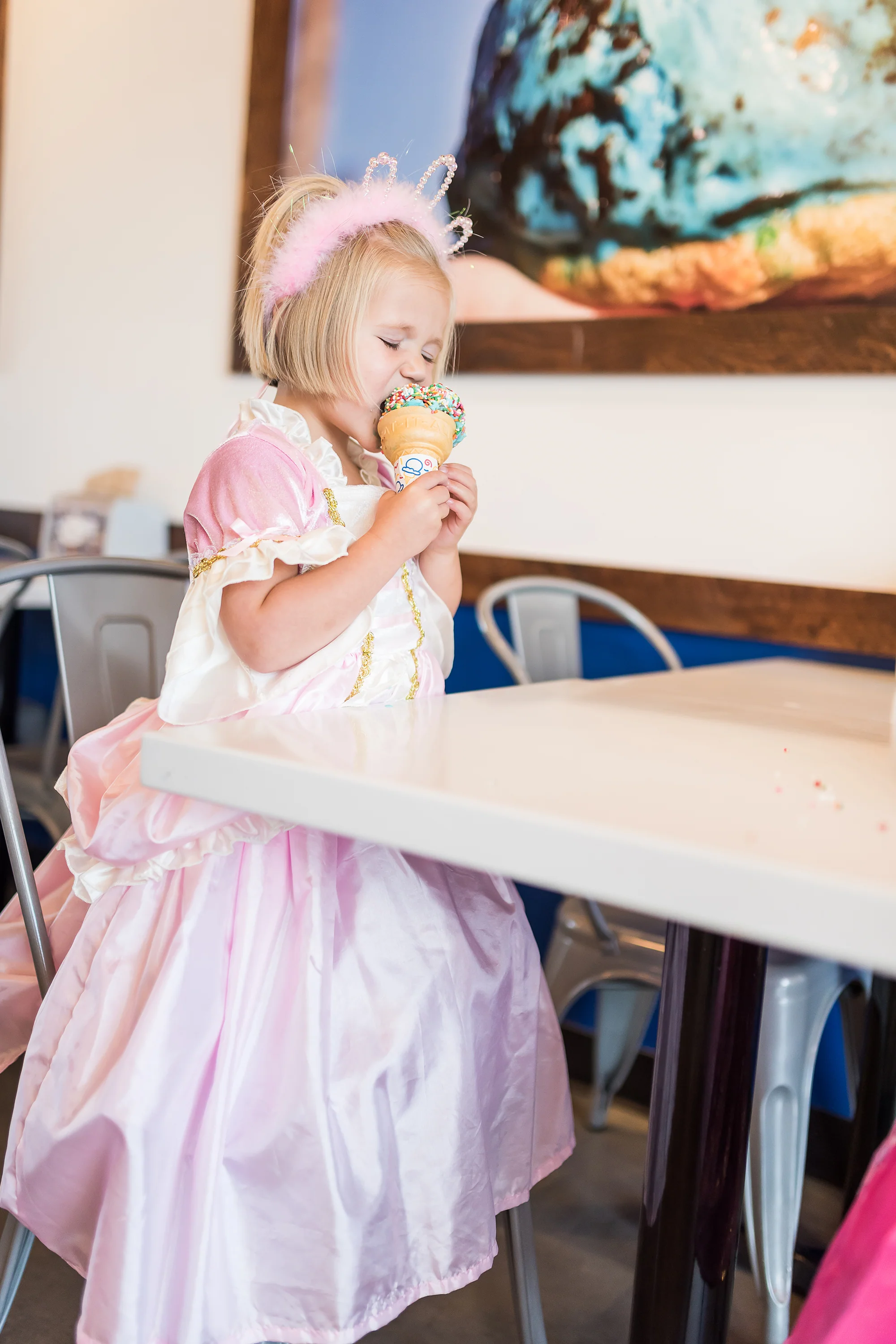 Pink Vintage Princess Dress - Image 5