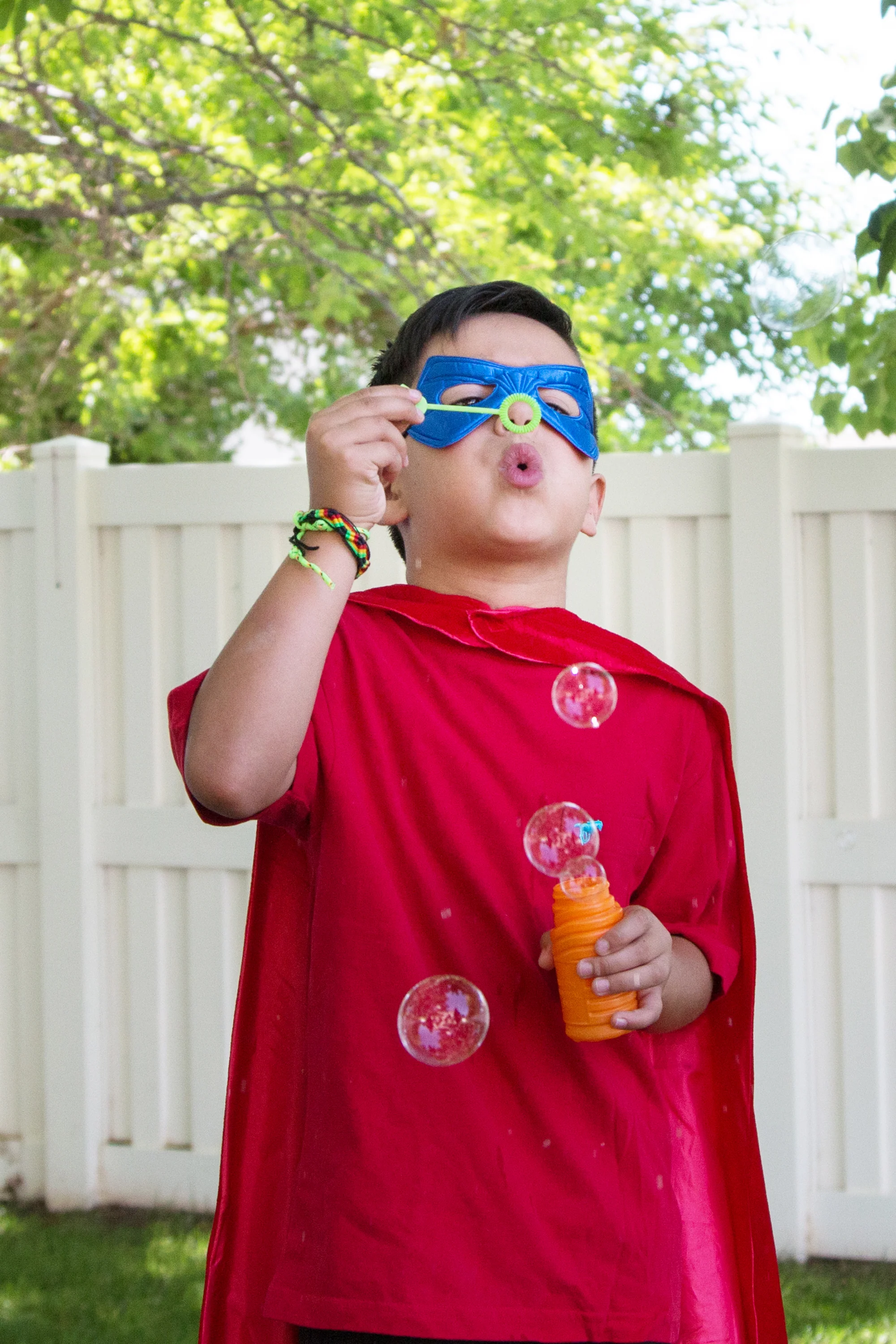 Red Hero Cape & Mask Set - Image 6