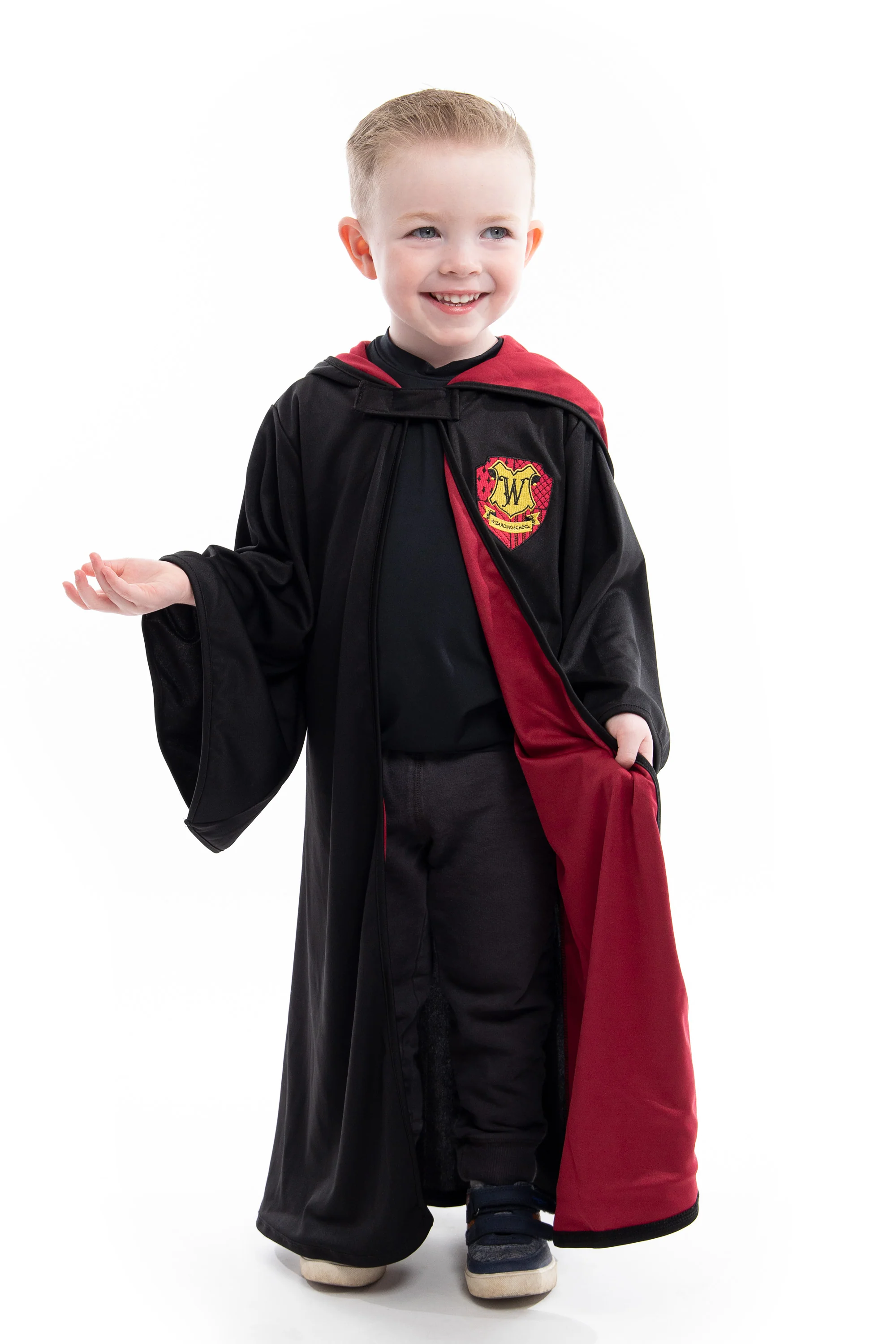 Red Hooded Wizard Robe - Image 2