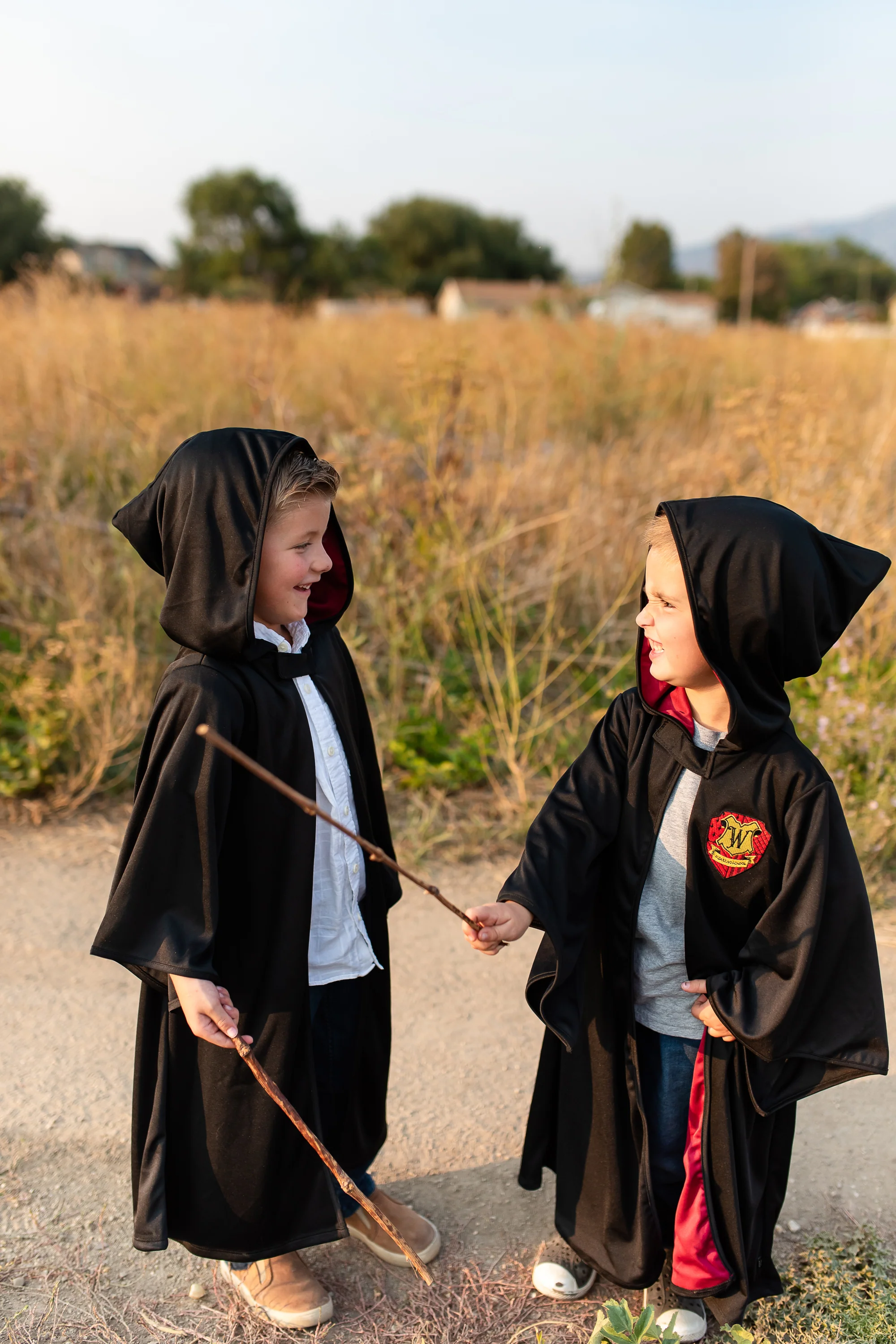 Red Hooded Wizard Robe - Image 8