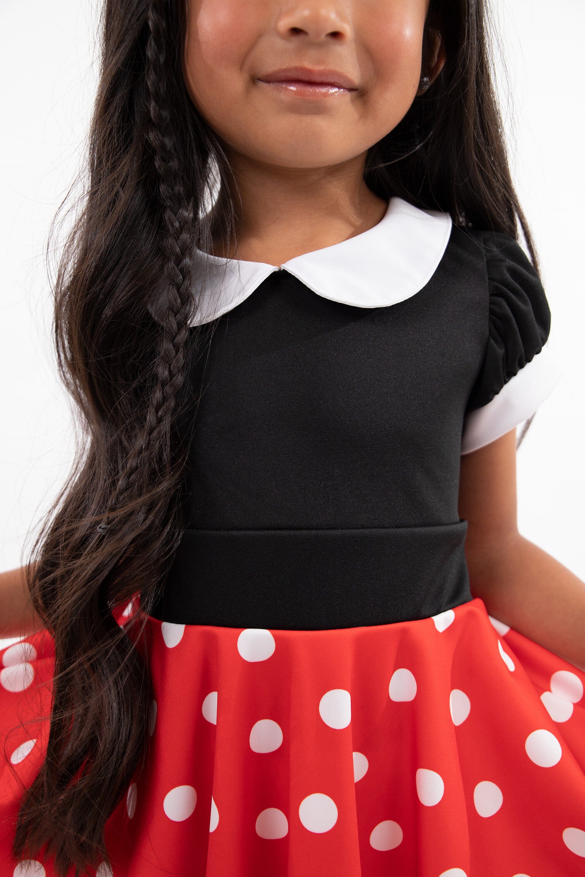 Retro Polka Dot Twirl Dress - Image 3